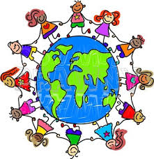 kids on globe 